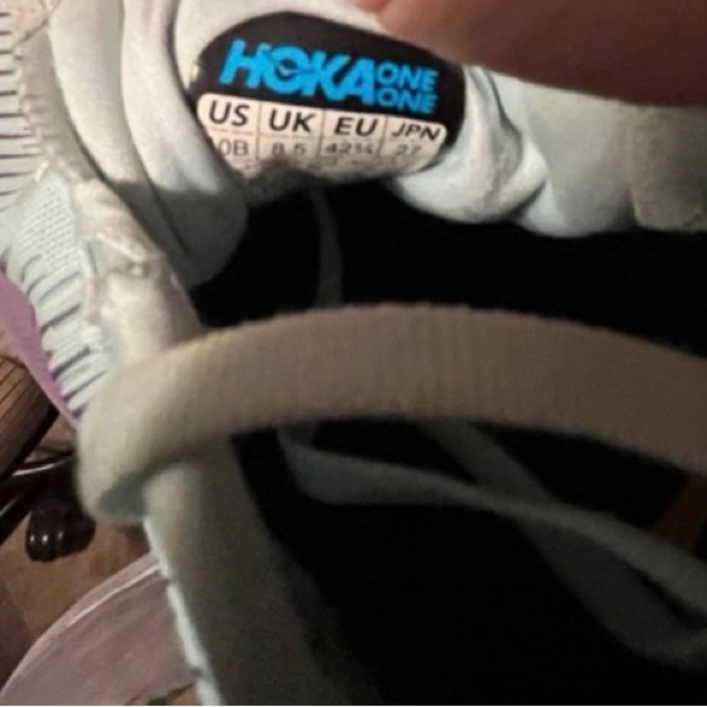 Hoka One One Women's Mint and Lavender Athletic Shoes - Picture 3 of 3